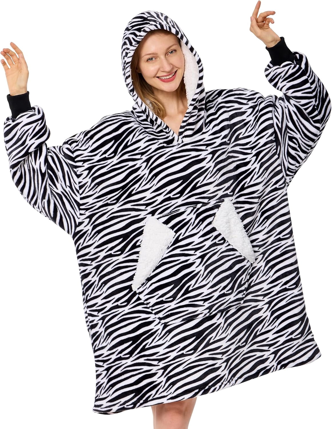 REDESS Wearable Blanket Hoodie, Oversized Blanket Hoodie Sweatshirt for Adults Women Men