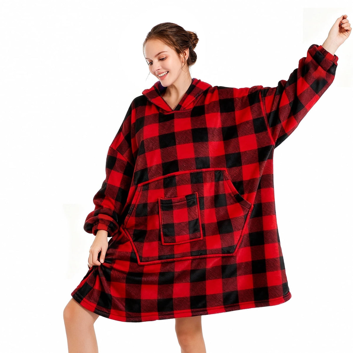 REDESS Wearable Blanket Hoodie, Oversized Blanket Hoodie Sweatshirt for Adults Women Men