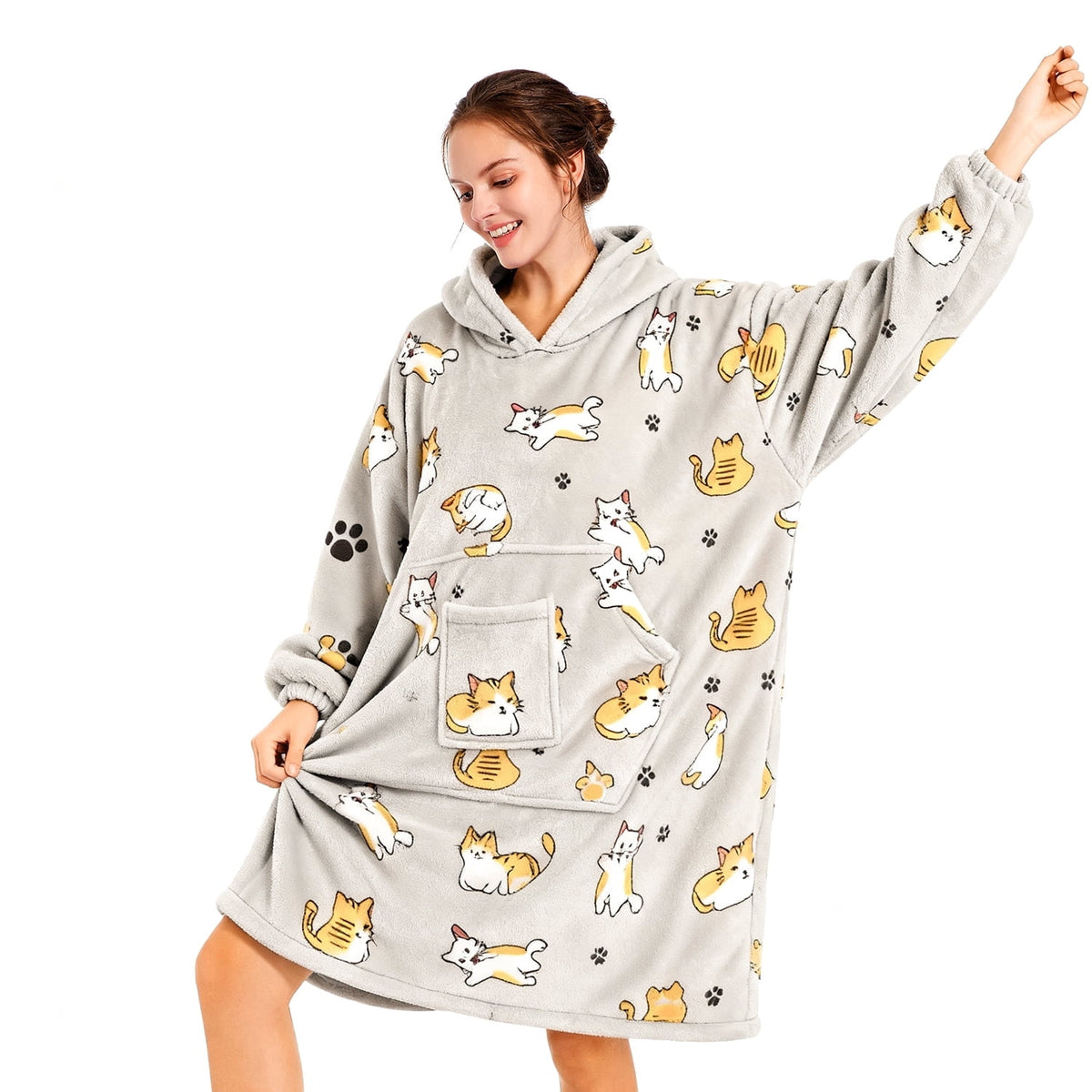 REDESS Wearable Blanket Hoodie, Oversized Blanket Hoodie Sweatshirt for Adults Women Men