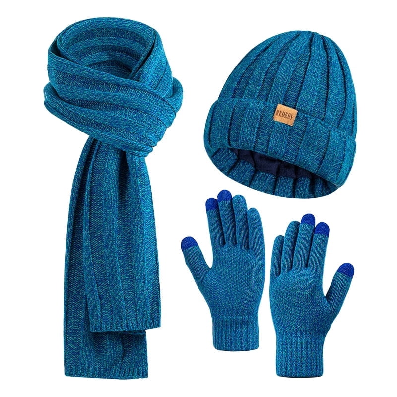 REDESS Winter Hat and Gloves Sets for Women, Fleece Lined Beanie Hat Scarf and Touchscreen Glove Sets for Women