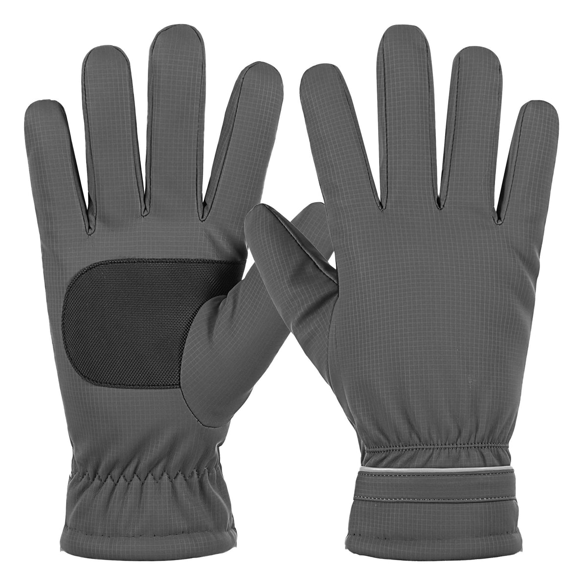 REDESS Unisex Winter Waterproof Black Gloves for Men and Women for Ski Driving Running Cycling Cold Weather
