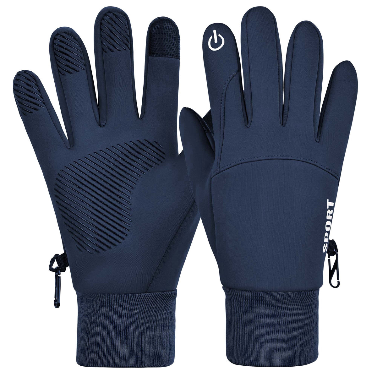 REDESS Winter Gloves for Men & Women, Touch Screen Warm Fleece Lined Gloves, Water?Resistant Windproof Non?Slip Daily Cold Weather Gloves