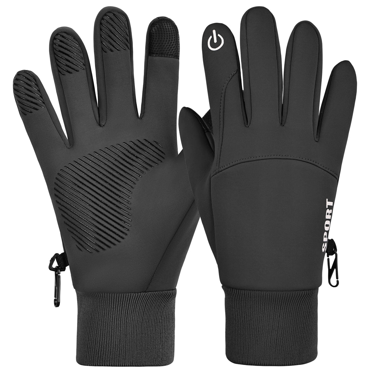 REDESS Winter Gloves for Men & Women, Touch Screen Warm Fleece Lined Gloves, Water?Resistant Windproof Non?Slip Daily Cold Weather Gloves