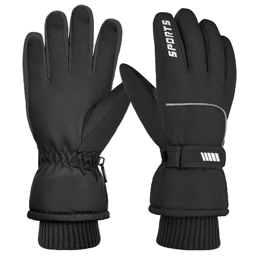 REDESS Men's Winter Gloves with Waterproof Touchscreen for Outdoor Sprots Ski Snowboard ,Black