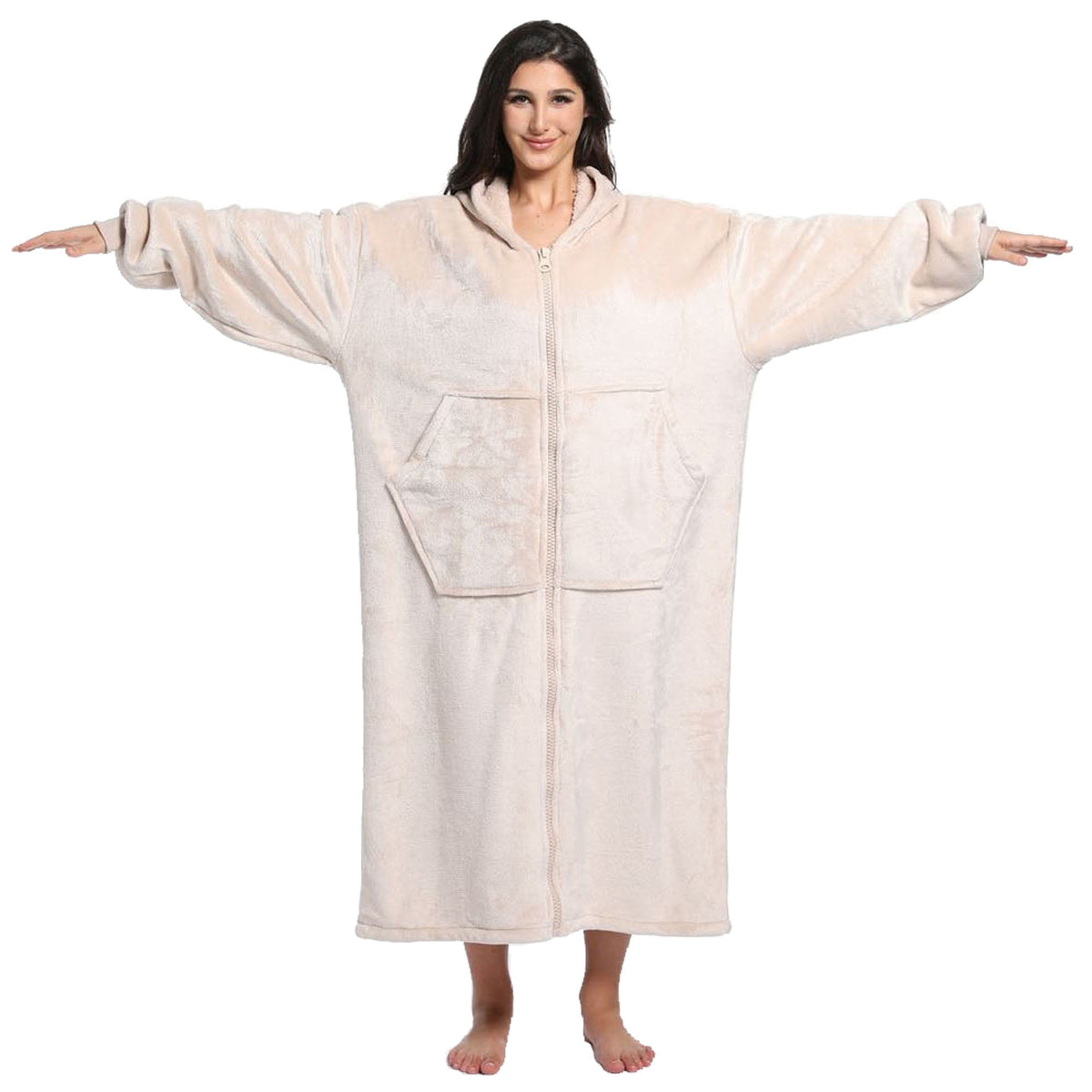 REDESS Oversized Wearable Blanket Hoodie Sweatshirt for Adults Women Men-Dark Grey