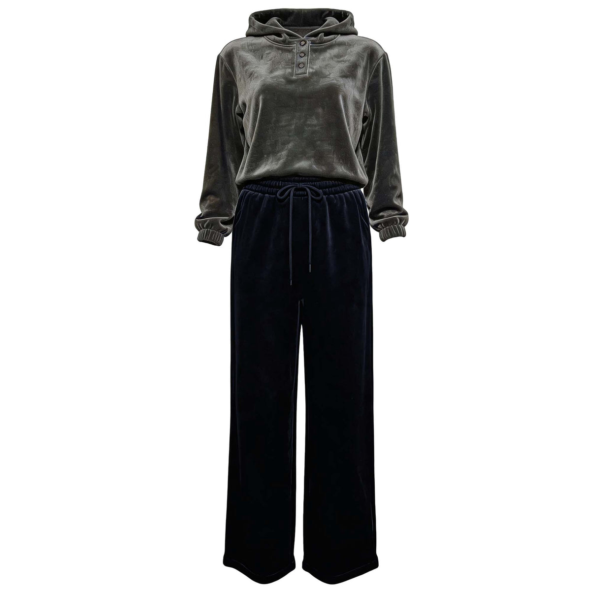 REDESS Outfit Sets Women 2 Piece Hoodie Set Straight Leg Pants Lounge Outfit Casual Suit Matching Set