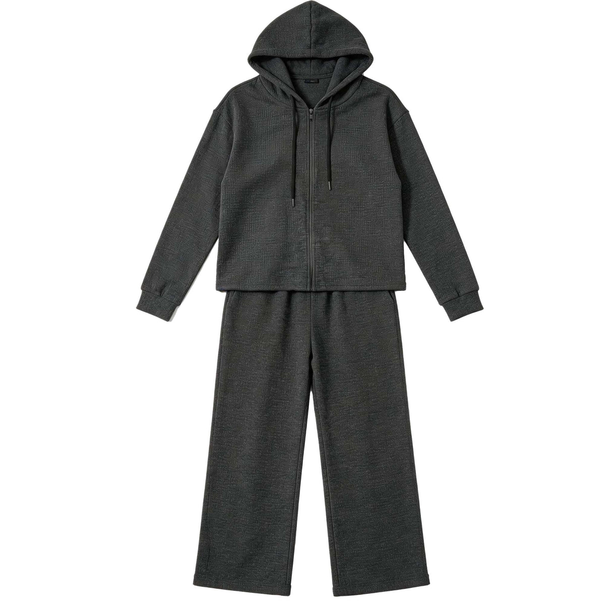 REDESS Outfit Set Women Zip Up Hoodie and Wide Leg Pants Casual Outfit for Travel Home & Everyday Wear