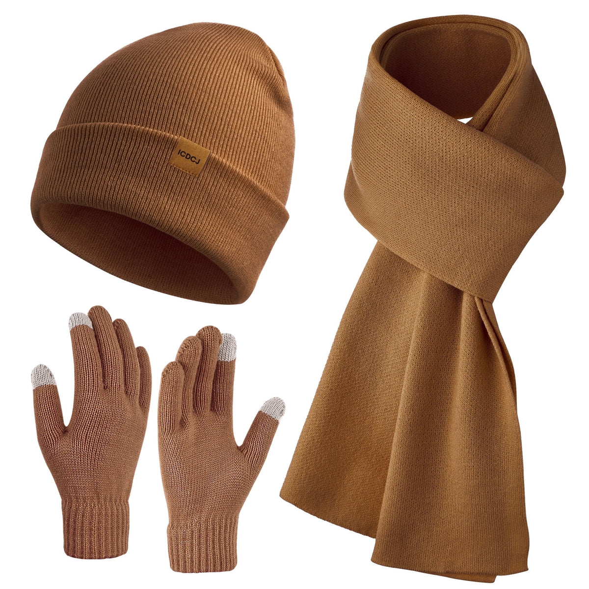 REDESS Winter Beanie Hat and Gloves Scarf Sets for Men and Women£¬Black