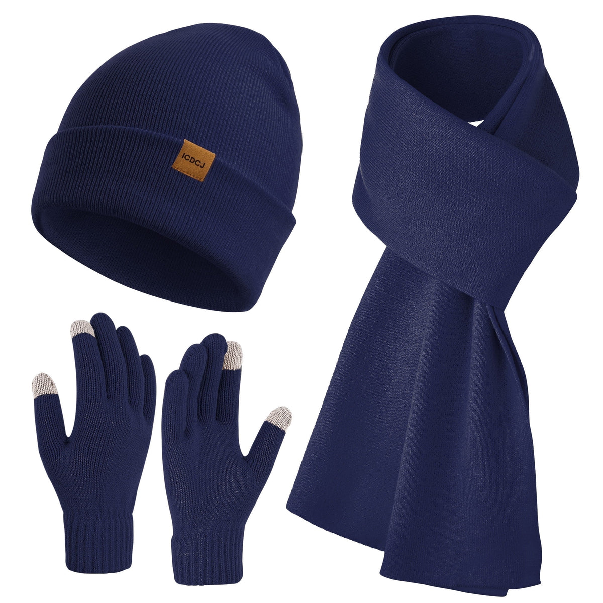 REDESS Winter Beanie Hat and Gloves Scarf Sets for Men and Women£¬Black