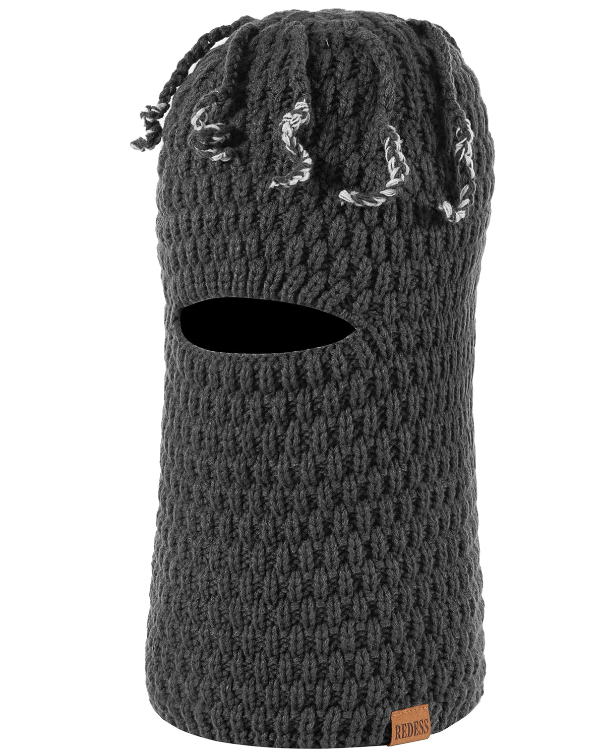 REDESS Balaclava Ski Mask for Men and Women,Warm Acrylic Windproof Winter Hat for Motorcycle Ski Hiking,Black