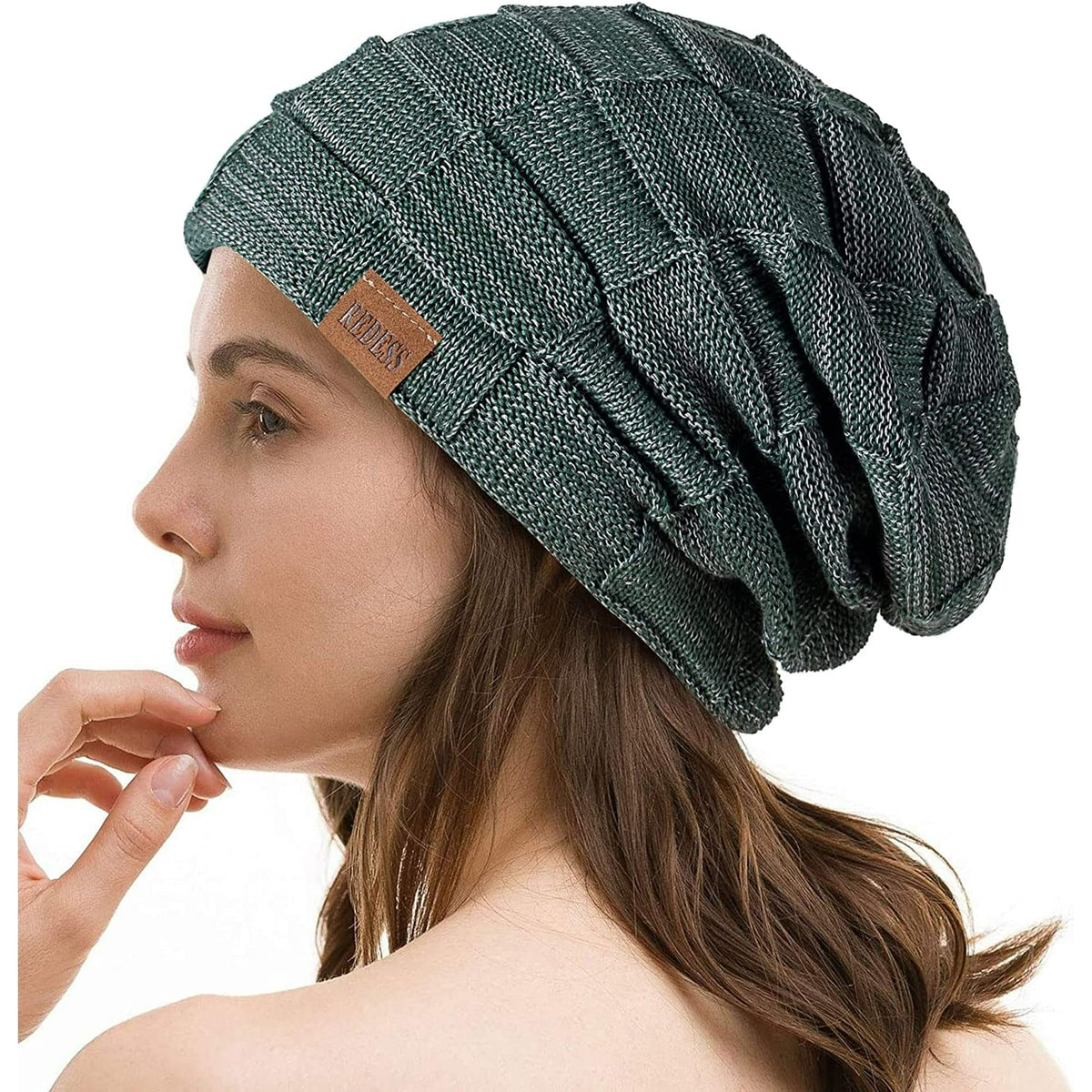 REDESS Beanie Hat for Men and Women Winter Warm Hats Knit Slouchy Thick Skull Cap