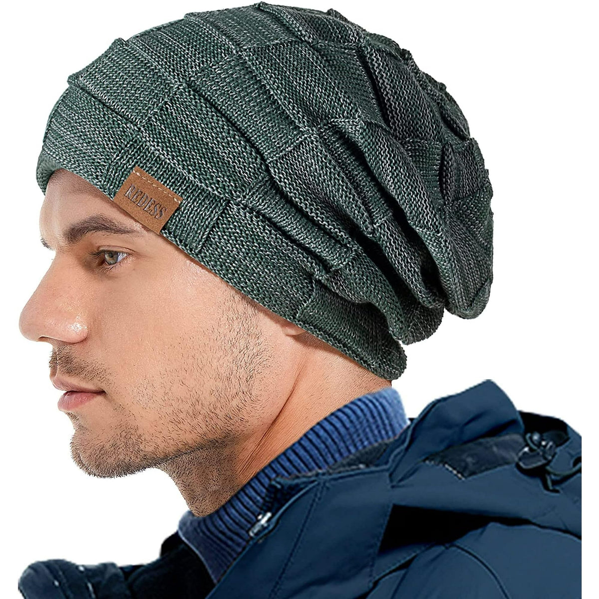 REDESS Beanie Hat for Men and Women Winter Warm Hats Knit Slouchy Thick Skull Cap