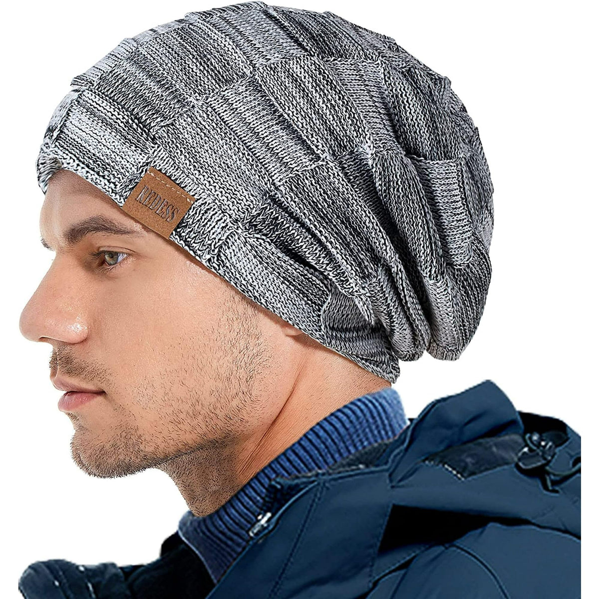 REDESS Beanie Hat for Men and Women Winter Warm Hats Knit Slouchy Thick Skull Cap