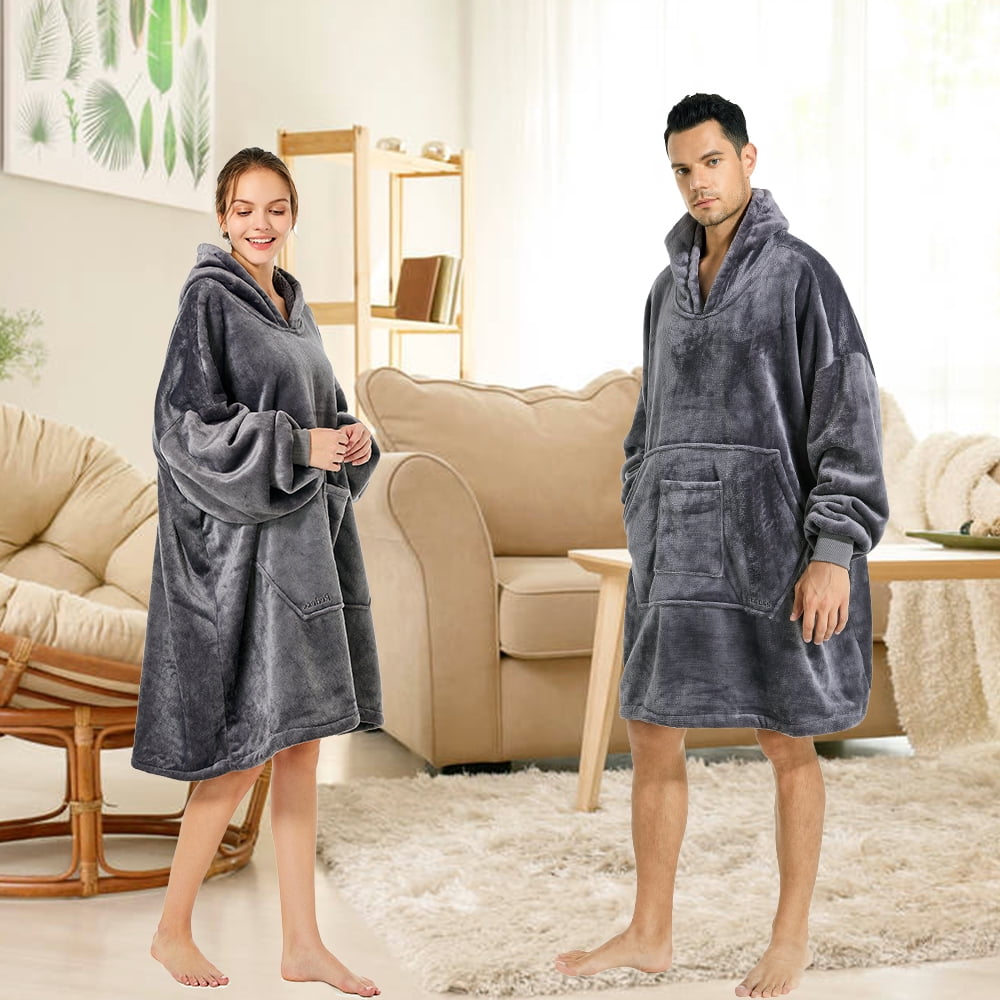 REDESS Wearable Blanket Hoodie, Oversized Blanket Hoodie Sweatshirt for Adults Women Men