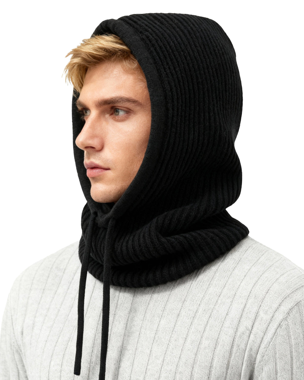 REDESS Winter Balaclava Face Ski Mask Knit Hood for Women and Men,Black