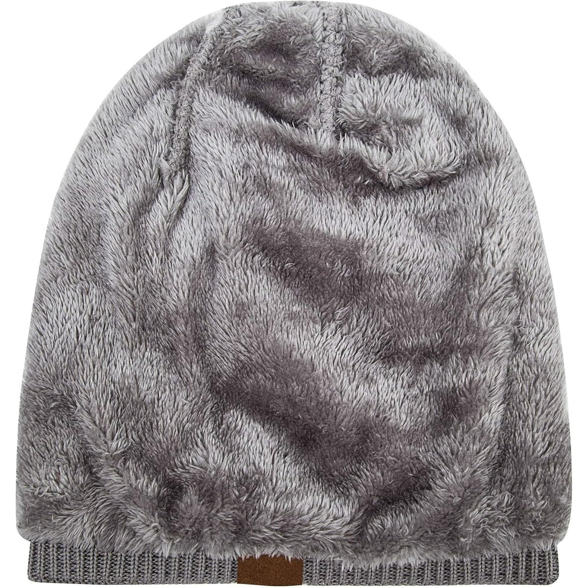 REDESS Beanie Hat for Men and Women Winter Warm Hats Knit Slouchy Thick Skull Cap with Face Cover-Black