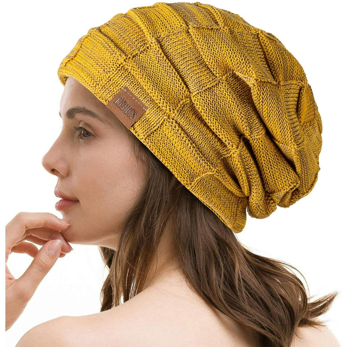 REDESS Beanie Hat for Men and Women Winter Warm Hats Knit Slouchy Thick Skull Cap