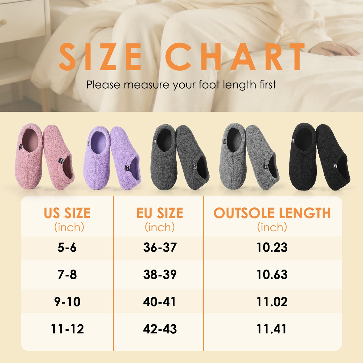 REDESS Slippers for women, Closed Back Curly Fleece Indoor House Shoes