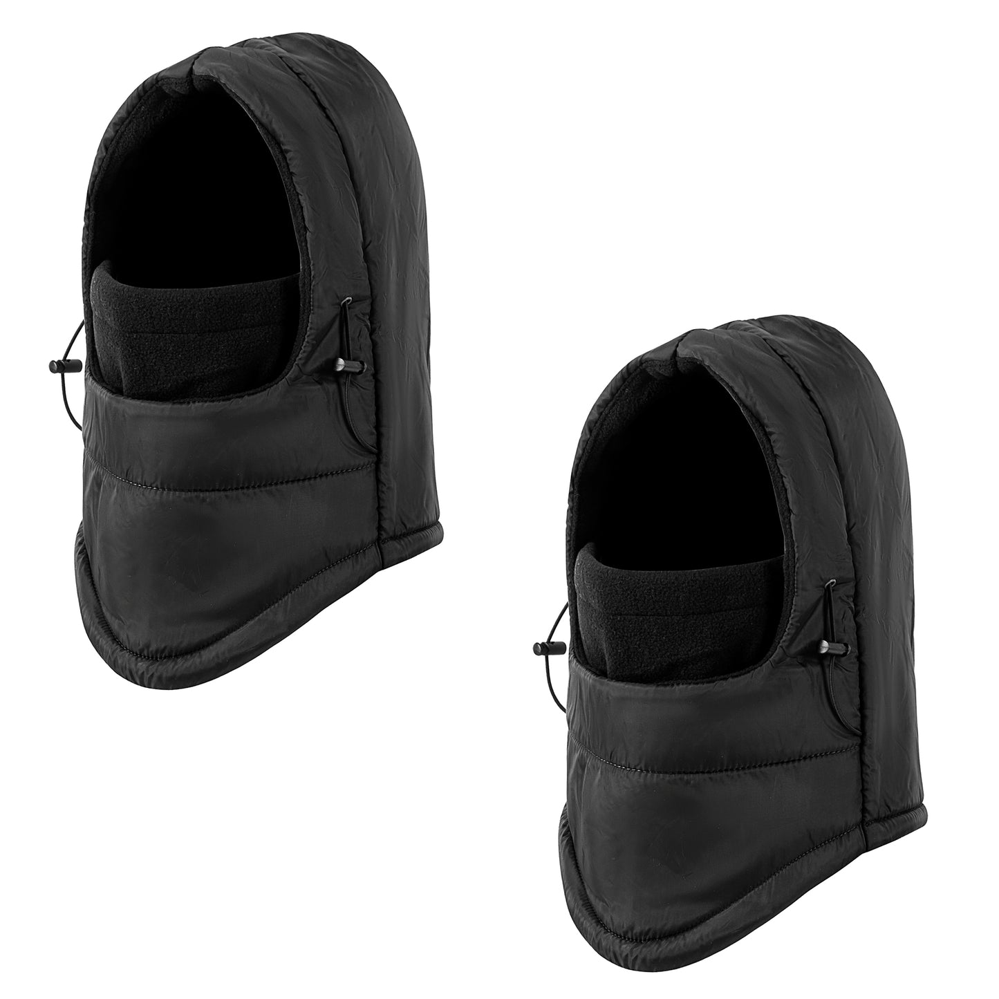 REDESS 2 Pcs Winter Warm Waterproof Balaclava Hat for Men and Women-Black