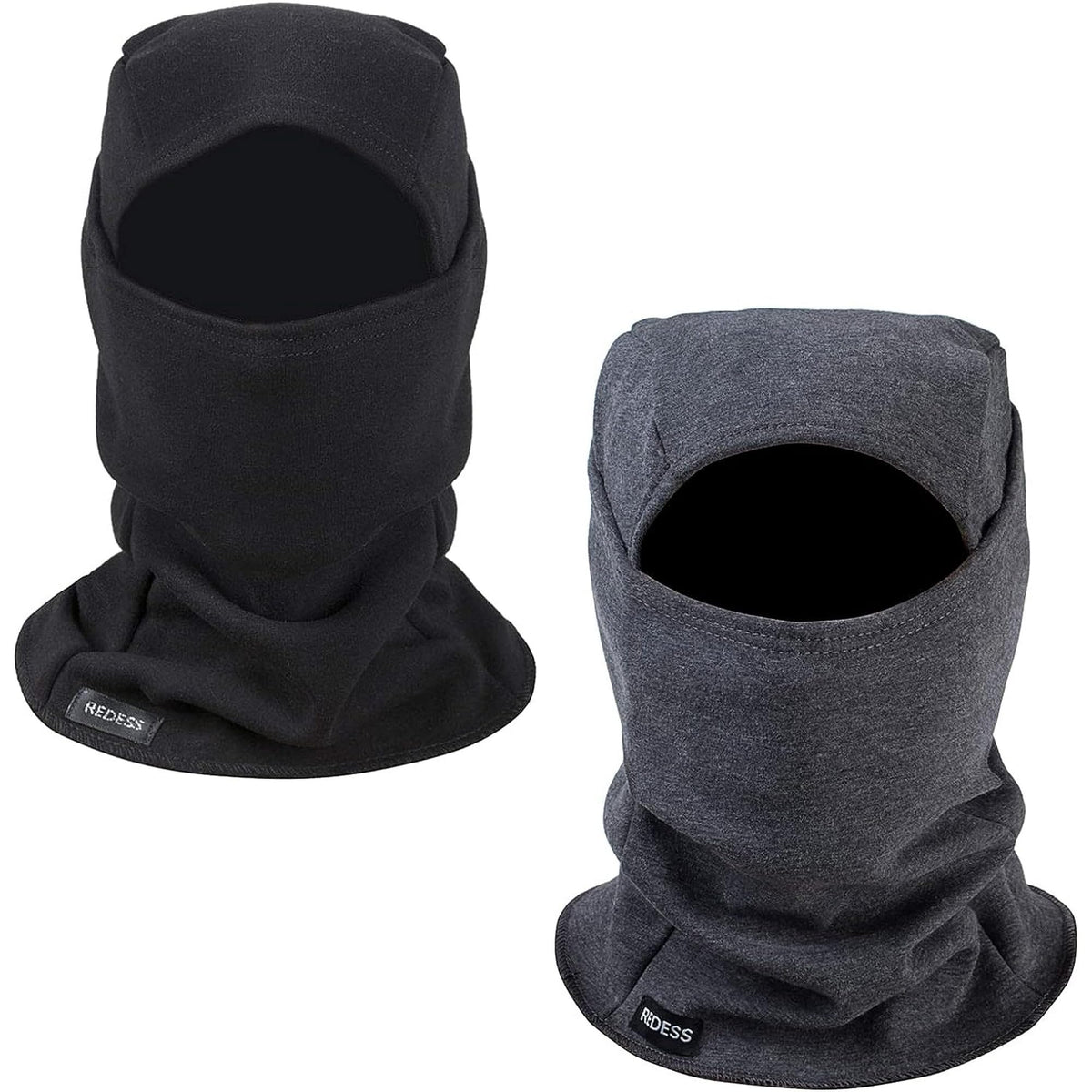 REDESS Balaclava Face Mask for Men/Women,Warm Fleece Windproof Ski Mask and Motorcycle,Warmer Winter Sports Cap Black