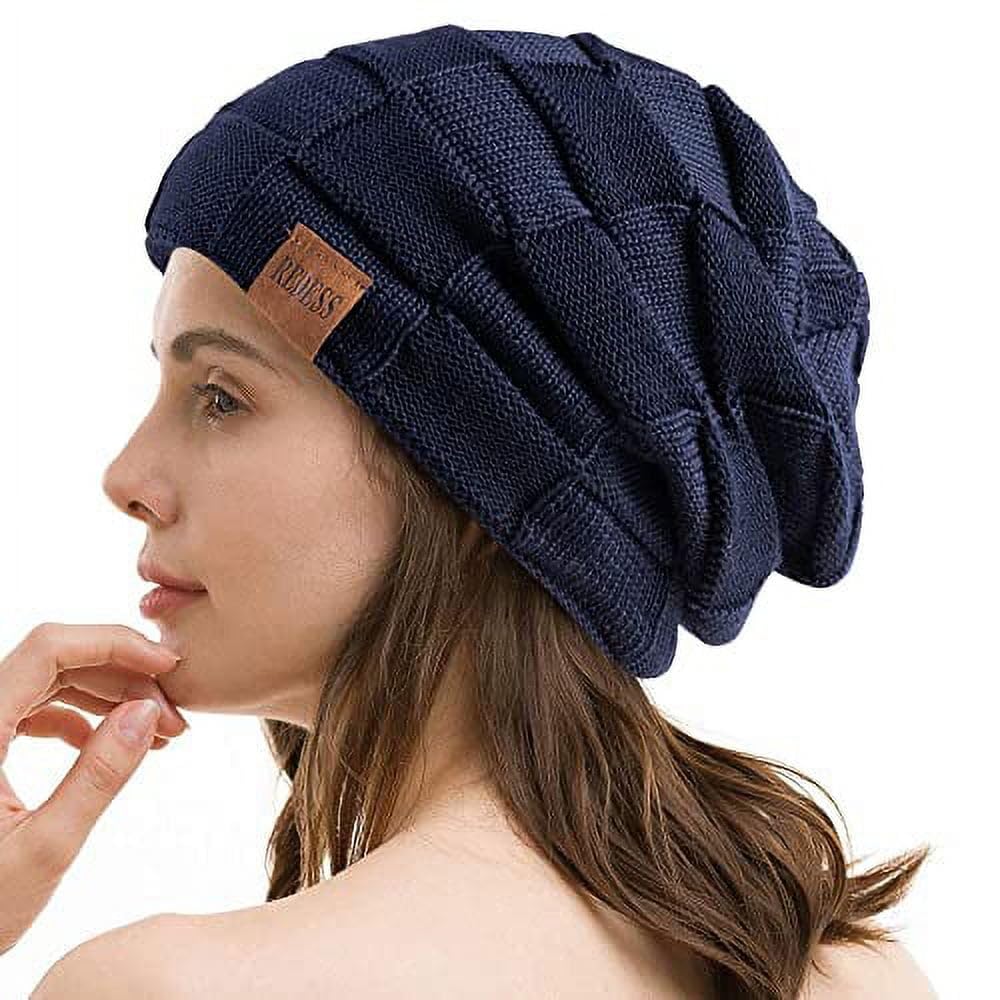 REDESS Beanie Hat for Men and Women Winter Warm Hats Knit Slouchy Thick Skull Cap