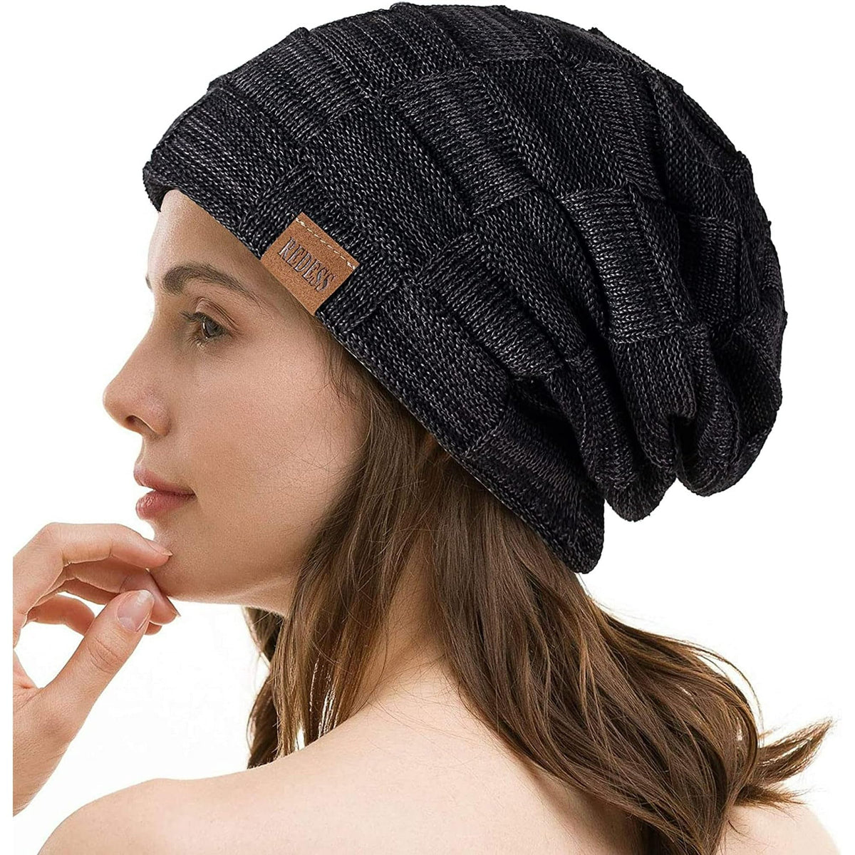 REDESS Beanie Hat for Men and Women Winter Warm Hats Knit Slouchy Thick Skull Cap