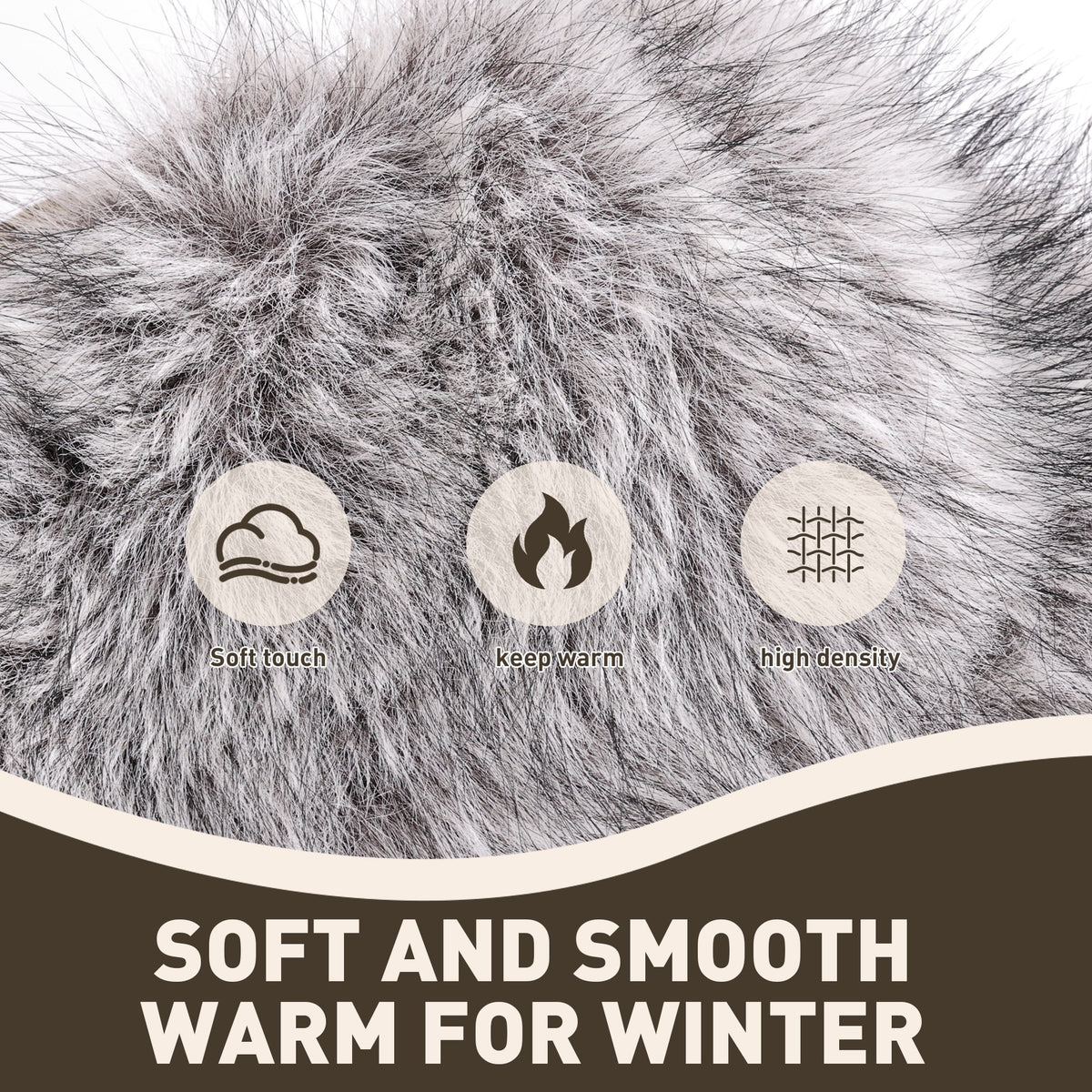 REDESS Trapper Hat for Women Winter Warm with Ear Flaps Ski Hunting Hat Black
