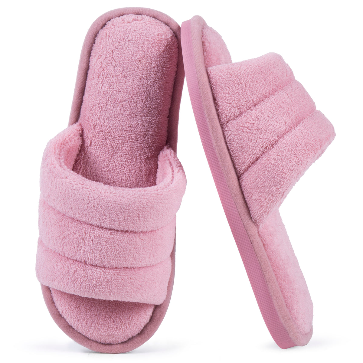 REDESS Slippers for Women Open Toe Womens Slippers Memory Foam House Slippers