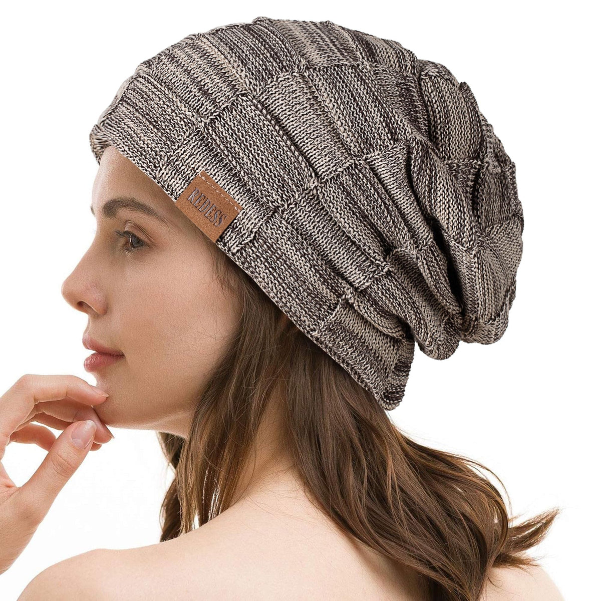 REDESS Beanie Hat for Men and Women Winter Warm Hats Knit Slouchy Thick Skull Cap