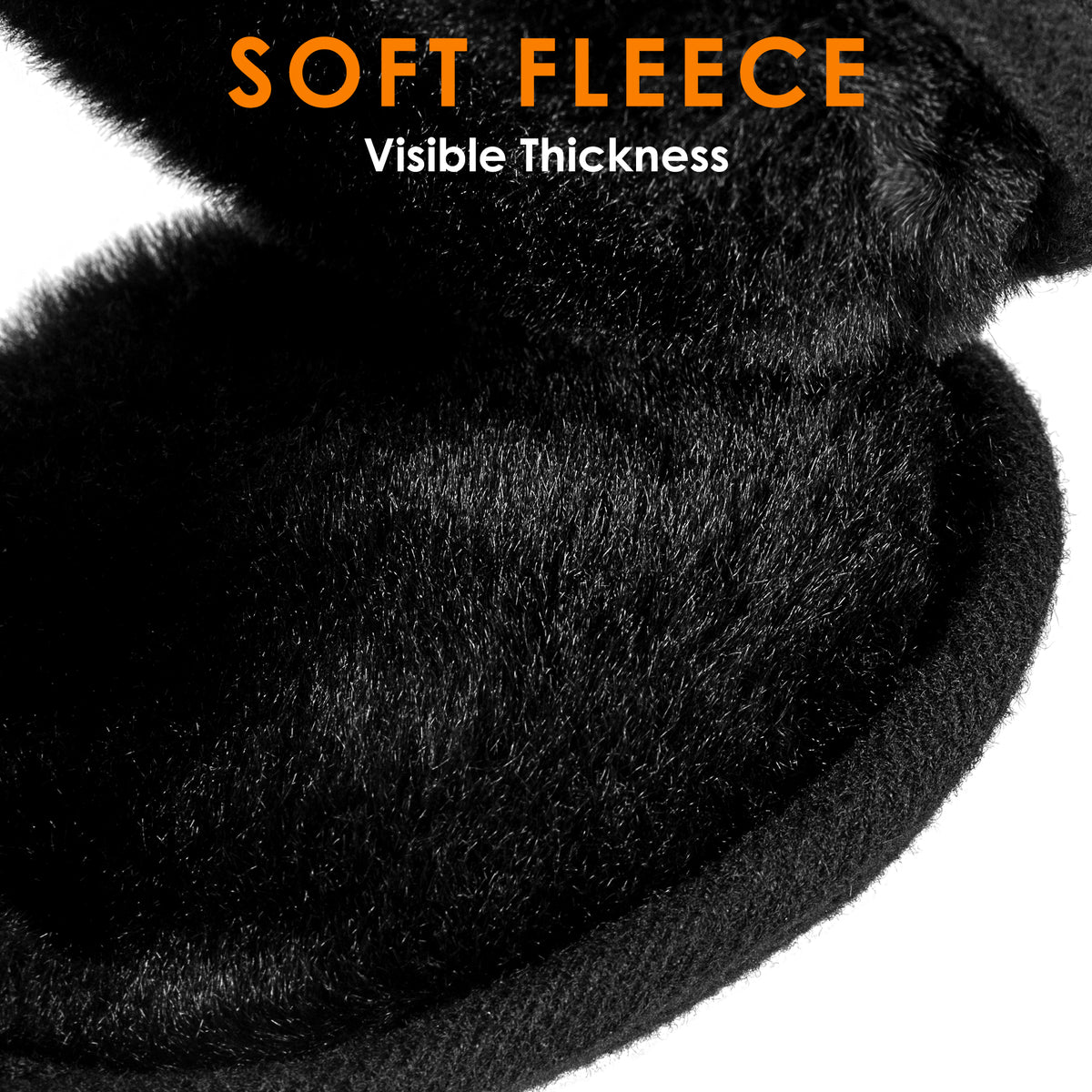 REDESS Ear Warmers for Men and Women Polar Fleece Kint Foldable Winter EarMuffs-2 pack