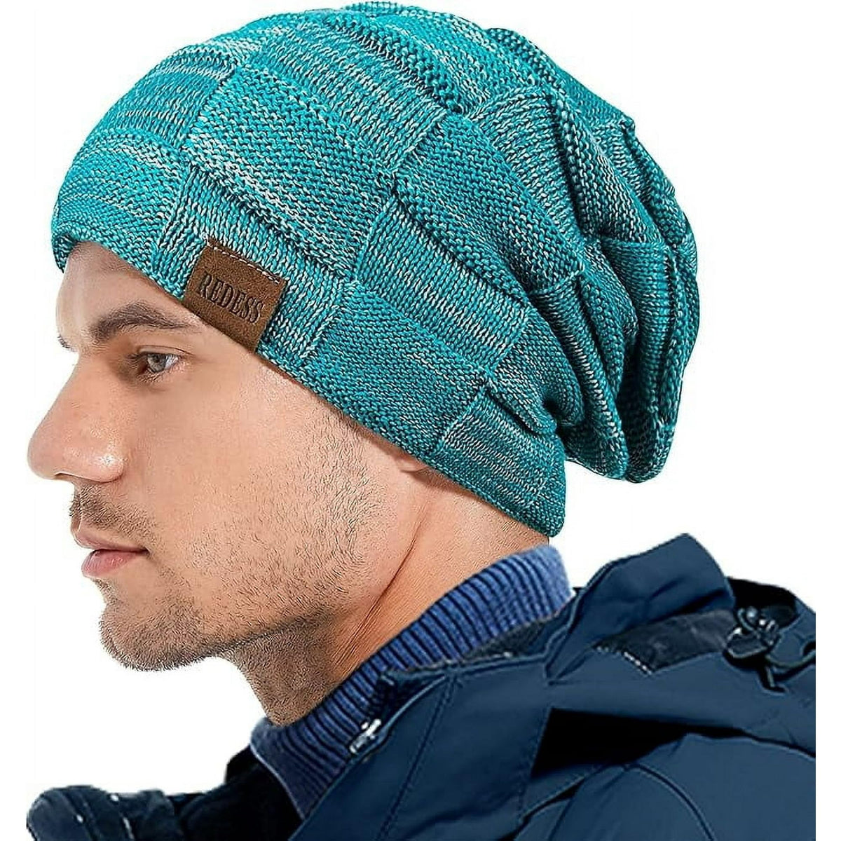 REDESS Beanie Hat for Men and Women Winter Warm Hats Knit Slouchy Thick Skull Cap