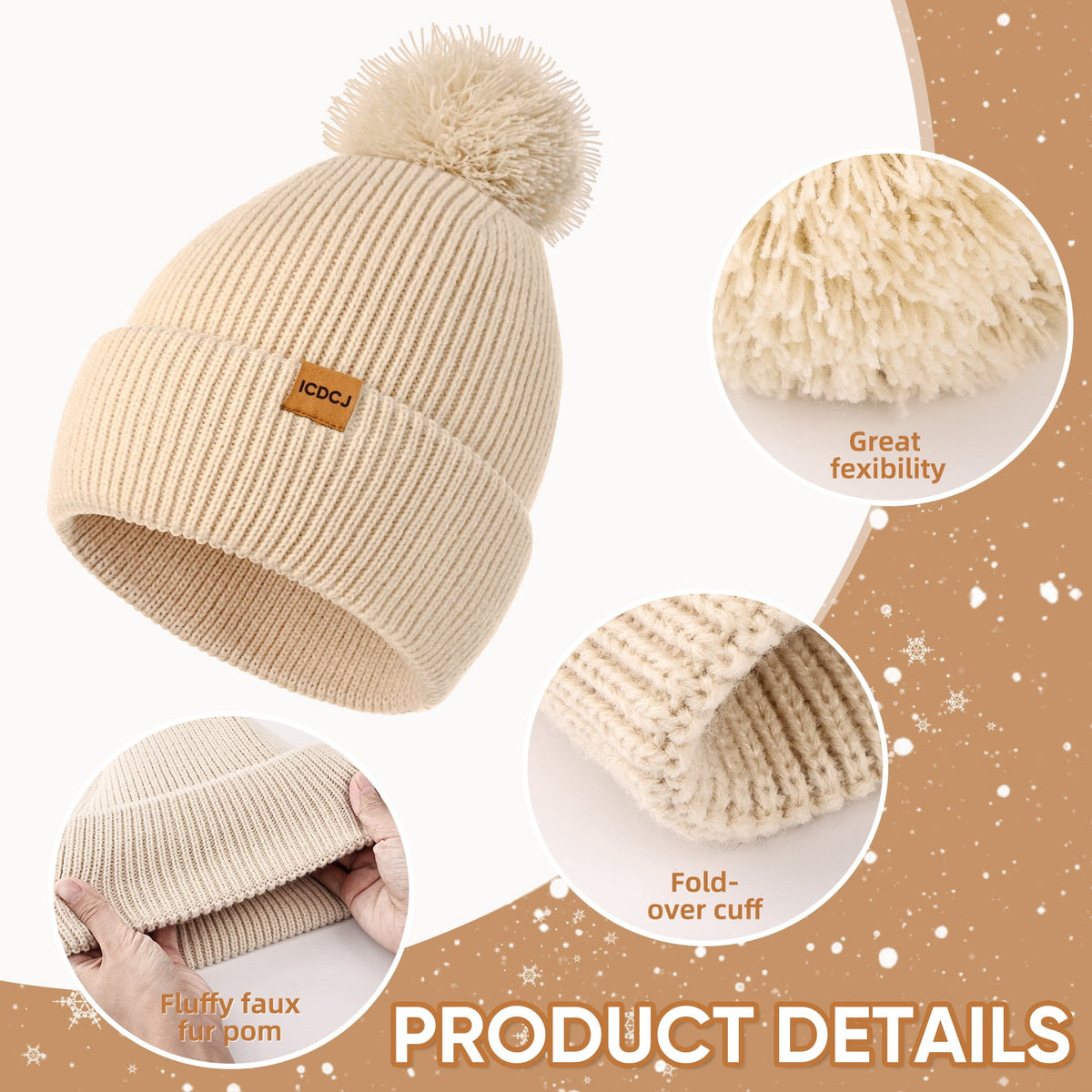 REDESS Beanie Hat and Gloves Scarf Winter Set for Women,Beanie Hat Touch Screen Gloves Long Scarf Set for Women£¬Black